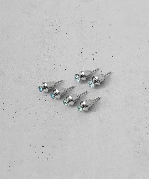 Diliraba(ディリラバ)の「Diliraba 6点セット ポスト316 アレルギー対応 ステンレス ラインストーンピアス DE9C(ピアス(両耳用)・メンズ・C/D/E/F/S/T/U/V/W/A/H/J/O/Q/X/K/L/M/N/B/G/I/P/R・FREE)」の11枚目の写真