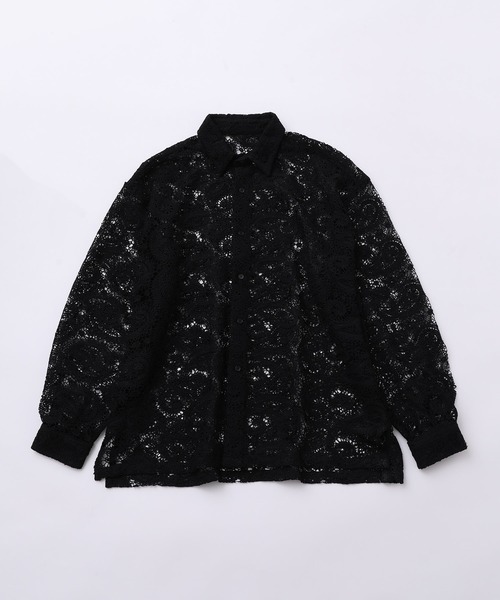 JUNRED(ジュンレッド)の「ペイズリーレースロングスリーブシャツ(シャツ/ブラウス・メンズ・ブラック/グリーン・S/M/L)」の9枚目の写真