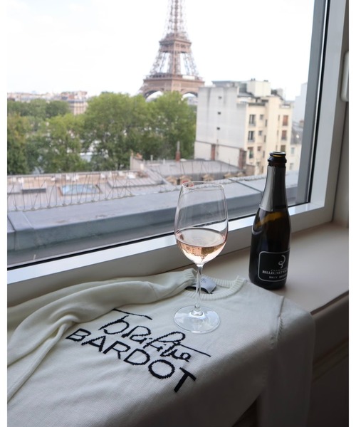 epine（エピヌ）の「《Brigitte Bardot×epine》logo knit （2color