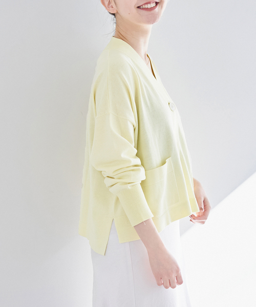 IENA（イエナ）の「《追加》ドライコットン Vネックカーディガン