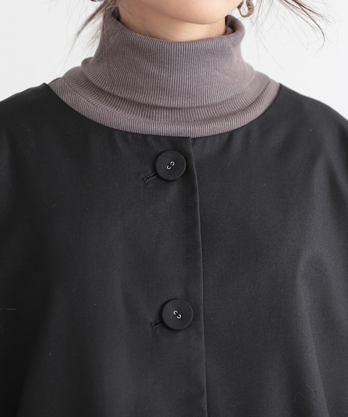 and it_（アンドイット）の「オケージョン ノーカラージャケット（ノーカラージャケット・レディース・ブラック・S/M/L）」の8枚目の写真