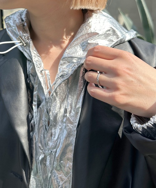 Alley by w closet（アリーバイダブルクローゼット）の「【Alley】宇宙アノラックパーカー（パーカー・レディース・シルバー/ピンク・FREE）」の19枚目の写真