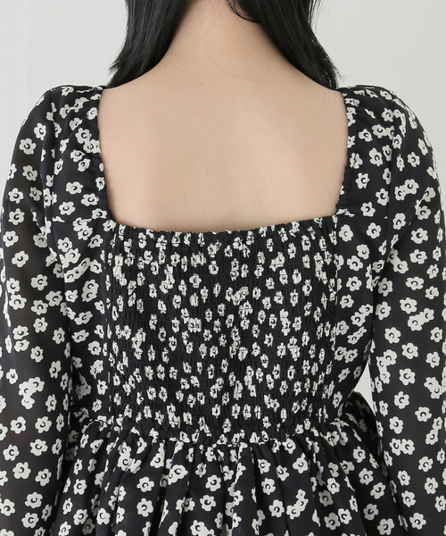 U by SPICK&SPAN（ユーバイスピックアンドスパン）の「フラワープリントフリルブラウス（シャツ/ブラウス・レディース・ブラック/その他3・FREE）」の11枚目の写真