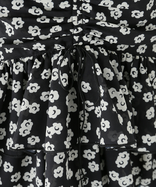 U by SPICK&SPAN（ユーバイスピックアンドスパン）の「フラワープリントフリルブラウス（シャツ/ブラウス・レディース・ブラック/その他3・FREE）」の8枚目の写真