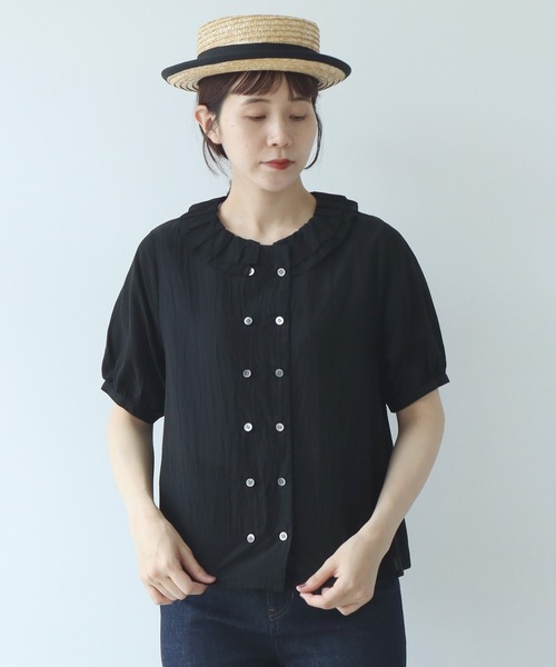ブラウス シャツ コットン/キュプラ ローンIBK 半袖bebe ブラウス レディース AMBIDEX Store △コットン/キュプラ ローンIBK 半袖bebe