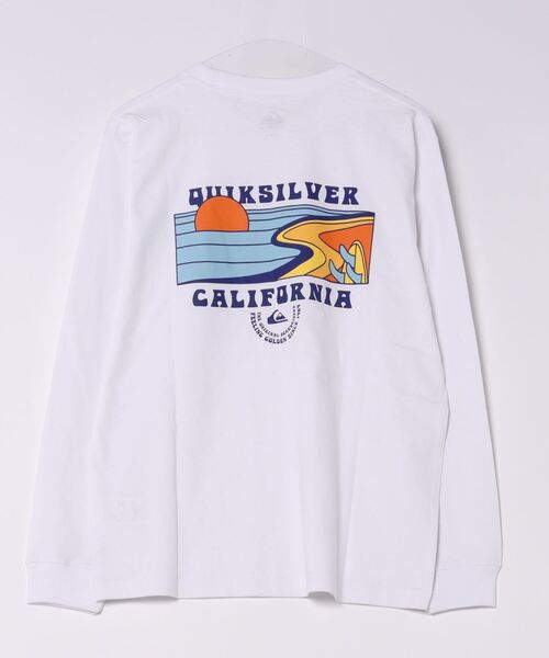 Quiksilver(クイックシルバー)の「CA POINT BREAKS LT/クイックシルバーバックプリント長袖ロンT(Tシャツ/カットソー・メンズ・ホワイト/ブラック/ブルー・MEDIUM/LARGE)」の6枚目の写真
