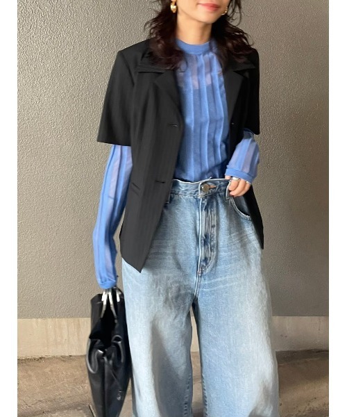 BLACK BY MOUSSY（ブラックバイマウジー）の「compact half sleeve
