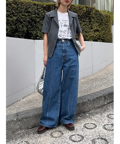 BLACK BY MOUSSY（ブラックバイマウジー）の「compact half sleeve