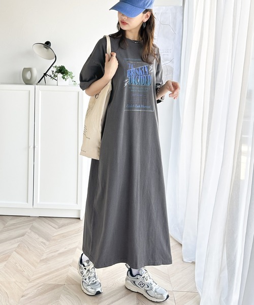 Java（ジャバ）の「《JaVaジャバコラボ》大人のラフスタイル。綿100%ピグメント加工グラフィックワンピース（ワンピース・レディース・A/B/C・MEDIUM/LARGE/X-LARGE/SMALL）」の8枚目の写真