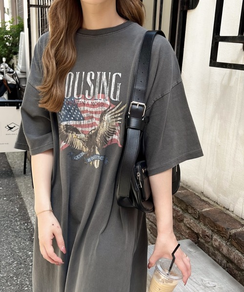 Java（ジャバ）の「《JaVaジャバコラボ》大人のラフスタイル。綿100%ピグメント加工グラフィックワンピース（ワンピース・レディース・A/B/C・MEDIUM/LARGE/X-LARGE/SMALL）」の20枚目の写真