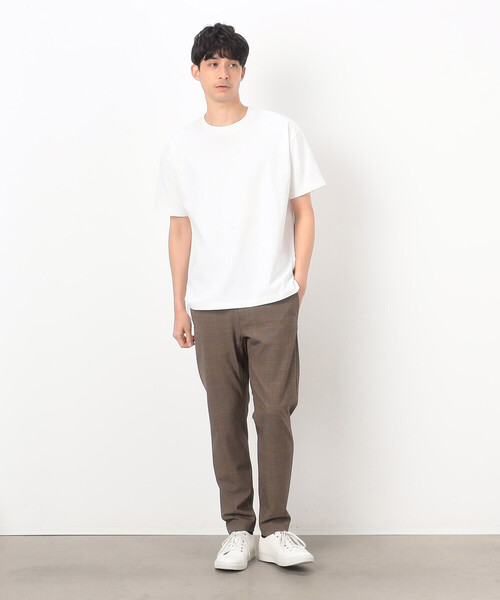 COMME CA COMMUNE(コムサコミューン)の「USAコットン引き揃え天竺 バックプリントTシャツ(Tシャツ/カットソー・メンズ・ホワイト/ブラック・MEDIUM/LARGE)」の3枚目の写真