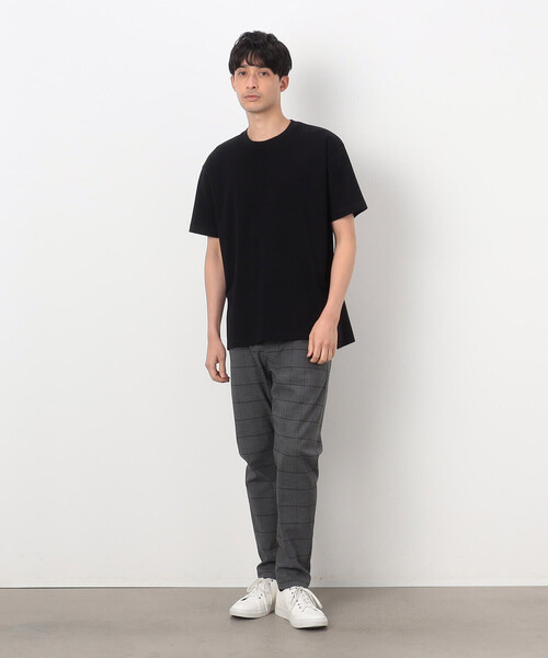 COMME CA COMMUNE(コムサコミューン)の「USAコットン引き揃え天竺 バックプリントTシャツ(Tシャツ/カットソー・メンズ・ホワイト/ブラック・MEDIUM/LARGE)」の7枚目の写真
