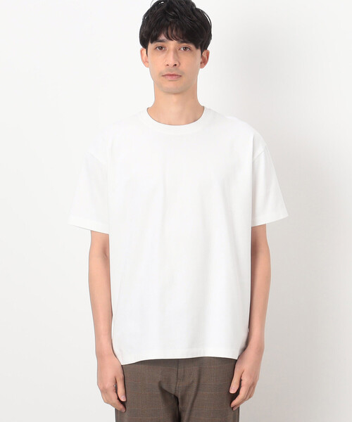 COMME CA COMMUNE(コムサコミューン)の「USAコットン引き揃え天竺 バックプリントTシャツ(Tシャツ/カットソー・メンズ・ホワイト/ブラック・MEDIUM/LARGE)」の10枚目の写真
