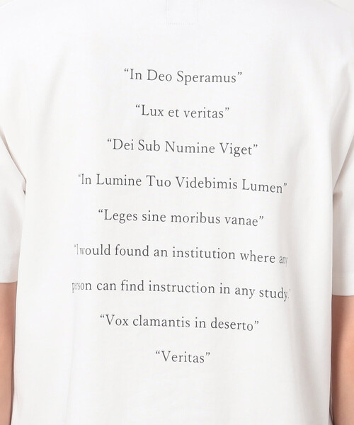COMME CA COMMUNE(コムサコミューン)の「USAコットン引き揃え天竺 バックプリントTシャツ(Tシャツ/カットソー・メンズ・ホワイト/ブラック・MEDIUM/LARGE)」の17枚目の写真