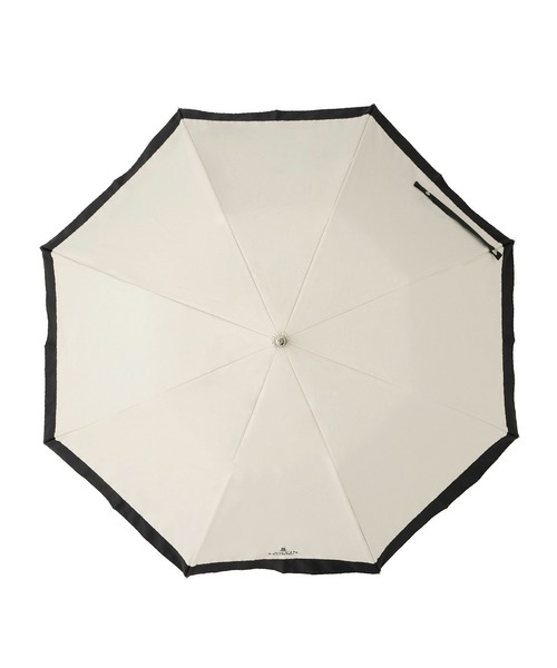 新品★ランバンコレクション★オーガンジーグログラン晴雨兼用折りたたみ日傘★ピンク 晴雨兼用折りたたみ日傘 グログランリボン（折りたたみ傘