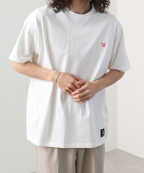 PLAYBOY（プレイボーイ）の「PLAYBOYTシャツ（Tシャツ/カットソー・メンズ・ホワイト系1/ホワイト系6/ホワイト系4/ホワイト系5/ホワイト系3/ホワイト系2・L/M/XL）」の18枚目の写真