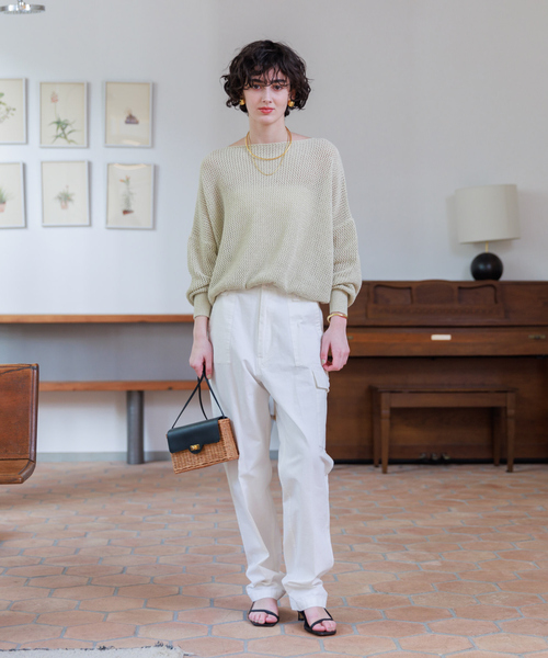 Rouge vif(ルージュヴィフ)の「ラメメッシュワイドニットプルオーバー(ニット/セーター・レディース・シルバー/ゴールド・フリー)」の5枚目の写真