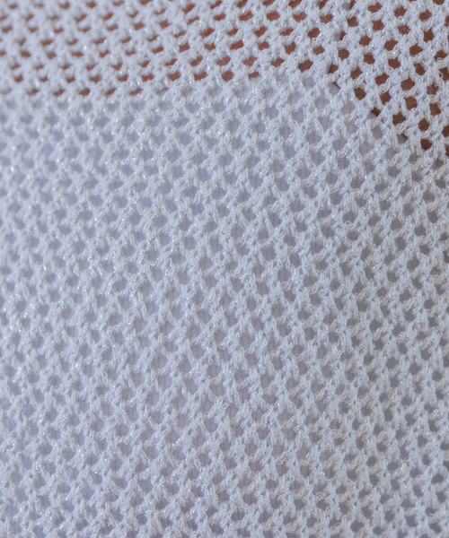 Rouge vif(ルージュヴィフ)の「ラメメッシュワイドニットプルオーバー(ニット/セーター・レディース・シルバー/ゴールド・フリー)」の4枚目の写真