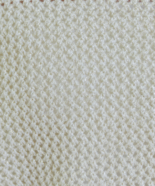 Rouge vif(ルージュヴィフ)の「ラメメッシュワイドニットプルオーバー(ニット/セーター・レディース・シルバー/ゴールド・フリー)」の3枚目の写真