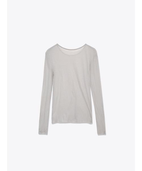 ENCIRCLE（エンサークル）の「【ENCIRCLE/エンサークル】Sheer top/シアートップス（Tシャツ/カットソー・レディース・ブラック/ライトグレー・FREE）」の12枚目の写真