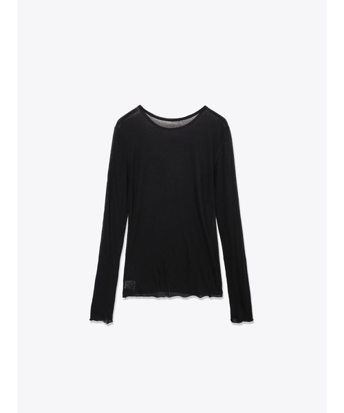 ENCIRCLE（エンサークル）の「【ENCIRCLE/エンサークル】Sheer top/シアートップス（Tシャツ/カットソー・レディース・ブラック/ライトグレー・FREE）」の5枚目の写真