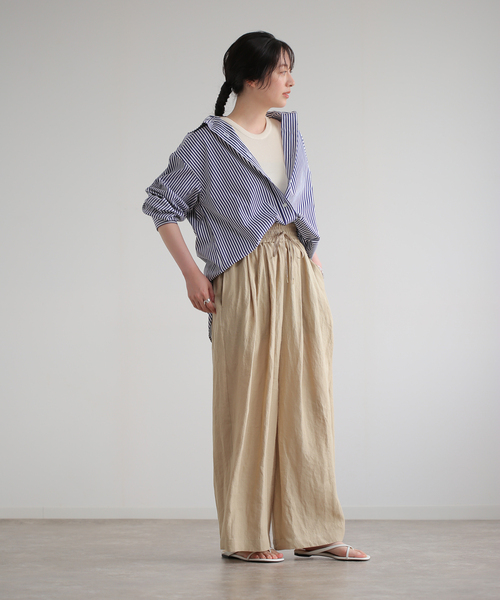【再々値下げ】JS L'ESSAGE★THOMAS MASONロングシャツ 20221013040_f026434e3186de0dc1