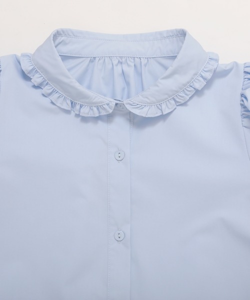 プチフリル襟Aラインブラウス(シャツ/ブラウス)|Fit more(フィットモア) プチフリル襟Aラインブラウス(シャツ/ブラウス)|Fit more(フィットモア)