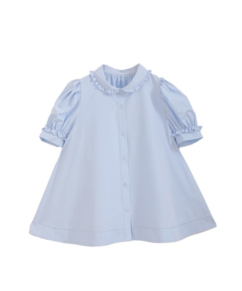 プチフリル襟Aラインブラウス(シャツ/ブラウス)|Fit more(フィットモア) プチフリル襟Aラインブラウス(シャツ/ブラウス)|Fit more(フィットモア)