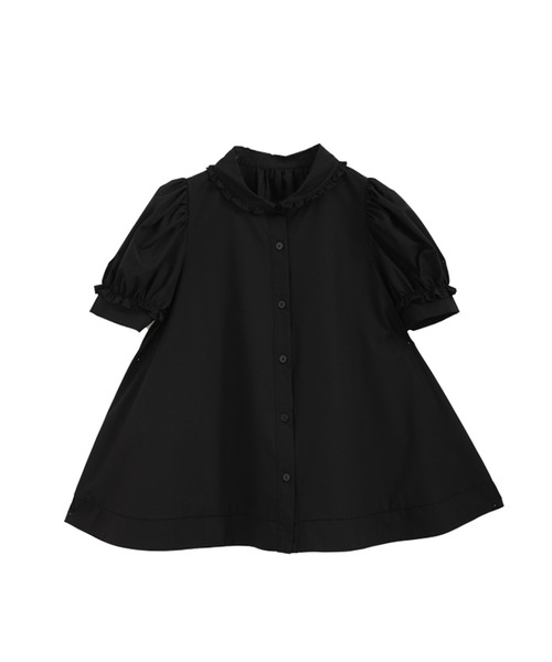 プチフリル襟Aラインブラウス(シャツ/ブラウス)|Fit more(フィットモア) プチフリル襟Aラインブラウス(シャツ/ブラウス)|Fit more(フィットモア)