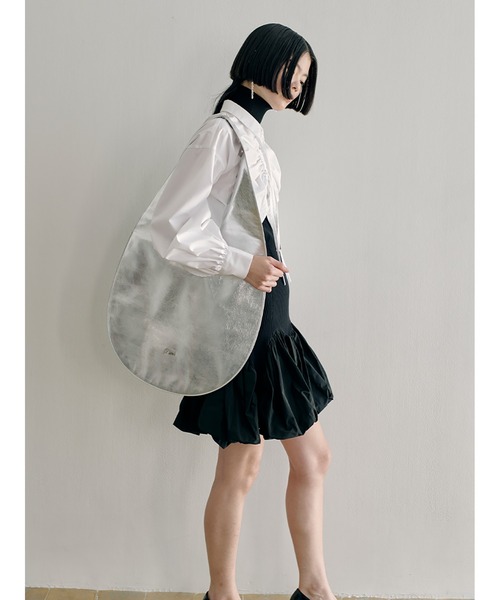 セール】Broad Curved Hem Ribbon Shirt（シャツ/ブラウス