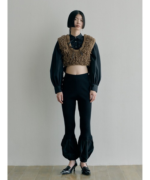 SORIN（ソリン　）の「Broad Curved Hem Ribbon Shirt（シャツ/ブラウス・レディース・ホワイト/ブラック/サックスブルー・38）」の18枚目の写真