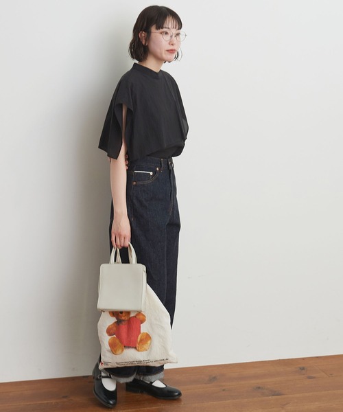 fig london 半袖ブラウス fig London ブラウス シャツ DAILY LINEN shirt レディース