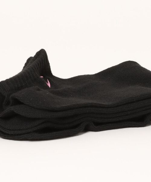 Champion（チャンピオン）の「【CHAMPION/チャンピオン】　WOMEN'S 3Pソックス　CWSCY401（ソックス/靴下・レディース・ブラック/ホワイト・SMALL）」の3枚目の写真