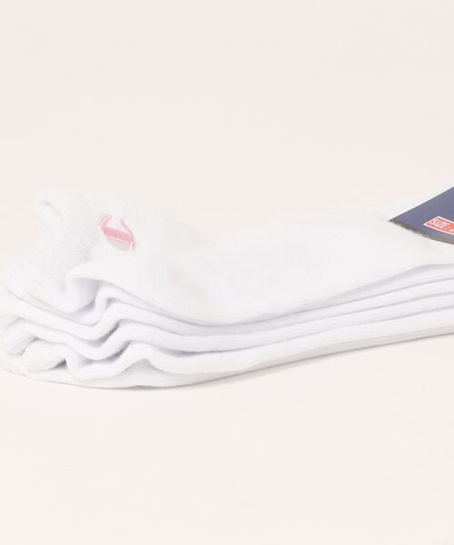 Champion（チャンピオン）の「【CHAMPION/チャンピオン】　WOMEN'S 3Pソックス　CWSCY401（ソックス/靴下・レディース・ブラック/ホワイト・SMALL）」の4枚目の写真