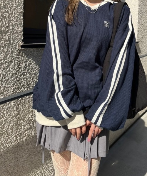 nemne store(ネンネストア)の「《Delfy》ダブルリボンジッププリーツスカート(スカート・レディース・ブラック/グレー・MEDIUM/SMALL)」の11枚目の写真