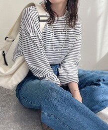 fredy emue | シアーボーダーロンT(Tシャツ/カットソー)