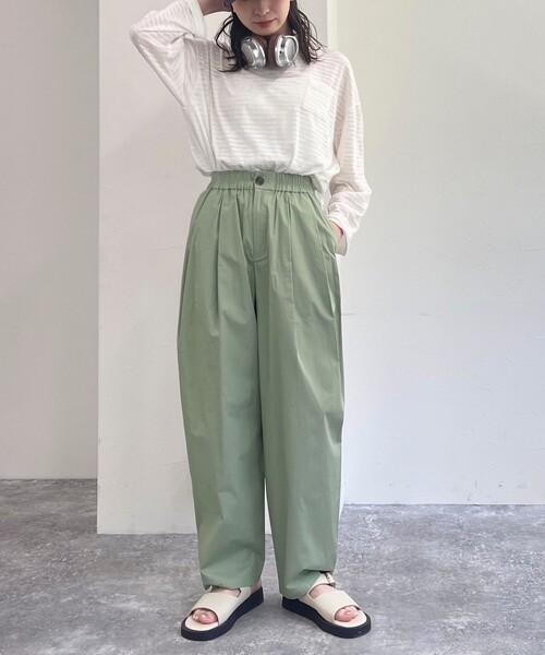 fredy emue（フレディエミュ）の「【新色登場！】シアーボーダーロンT（Tシャツ/カットソー・レディース・ピンク系その他/ブルー系その他2/ブラック系その他/ホワイト系その他/ブルー系その他/ベージュ系その他・38）」の9枚目の写真