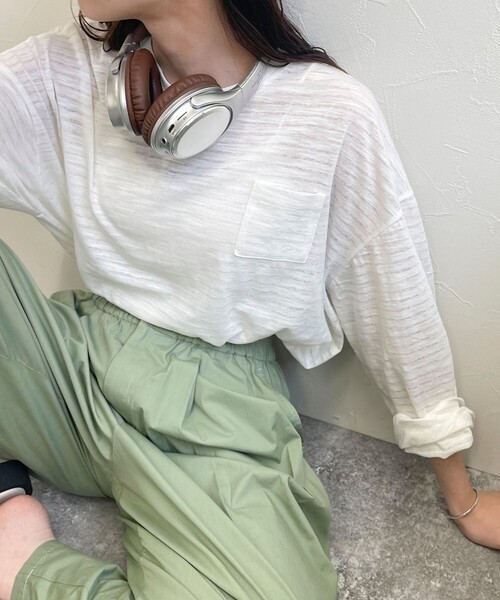 fredy emue（フレディエミュ）の「【新色登場！】シアーボーダーロンT（Tシャツ/カットソー・レディース・ピンク系その他/ブルー系その他2/ブラック系その他/ホワイト系その他/ブルー系その他/ベージュ系その他・38）」の15枚目の写真