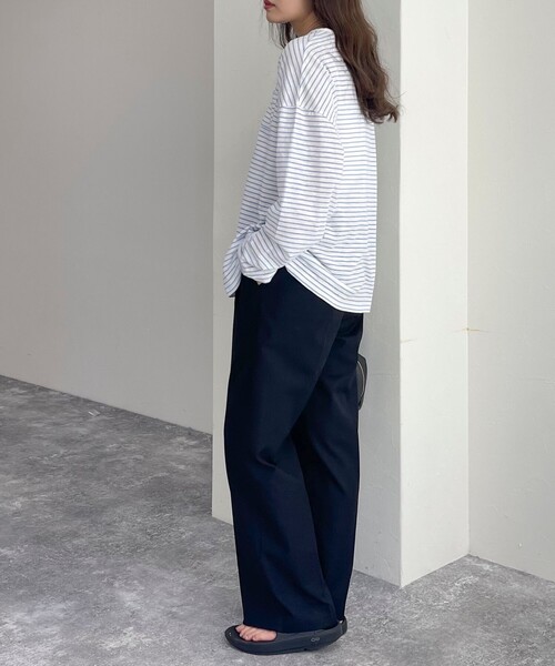 fredy emue（フレディエミュ）の「【新色登場！】シアーボーダーロンT（Tシャツ/カットソー・レディース・ピンク系その他/ブルー系その他2/ブラック系その他/ホワイト系その他/ブルー系その他/ベージュ系その他・38）」の22枚目の写真