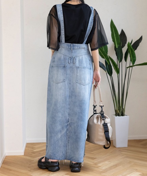 LEPSIM（レプシィム）の「チュール5分袖レイヤード　114635（Tシャツ/カットソー・レディース・ブラウン系その他/ブラック/キナリ・FREE）」の10枚目の写真