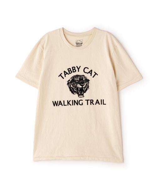 MIXTA(ミクスタ)の「MIXTA/ミクスタ CREW NECK TABBY CAT Tシャツ(Tシャツ/カットソー・レディース・ナチュラル・SMALL)」の11枚目の写真