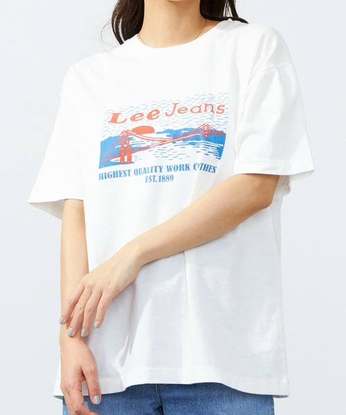 セール】Lee ロゴ プリント ハーフスリーブTee（M/Lサイズ）（T