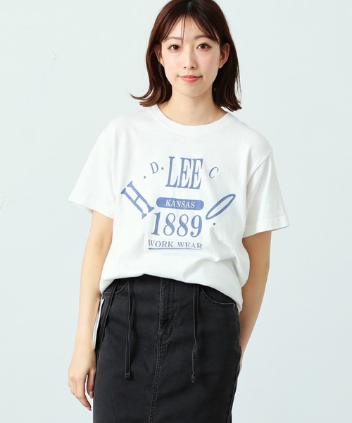 セール】Lee ロゴ プリント ハーフスリーブTee（M/Lサイズ）（T