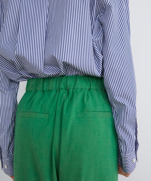 INED（イネド）の「Cu/C/Liツイル リラックスワイドパンツ（その他パンツ・レディース・ブラック/ベージュ/グリーン・9号/7号）」の12枚目の写真