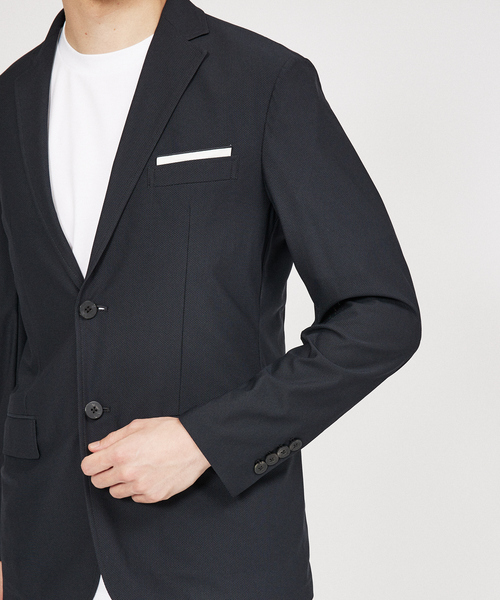 DESIGNWORKS(デザインワークス)の「【セットアップ対応】24S/S メッシュジャケット(テーラードジャケット・メンズ・ダークネイビー/グレイッシュベージュ・44/46/48/50/52)」の8枚目の写真