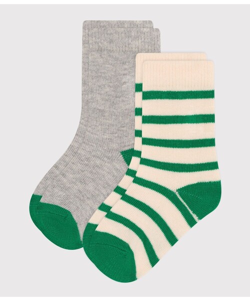 PETIT BATEAU(プチバトー)の「ソックス2枚組(ソックス/靴下・キッズ・その他1/その他2・6m-12m/18m-36m)」の2枚目の写真