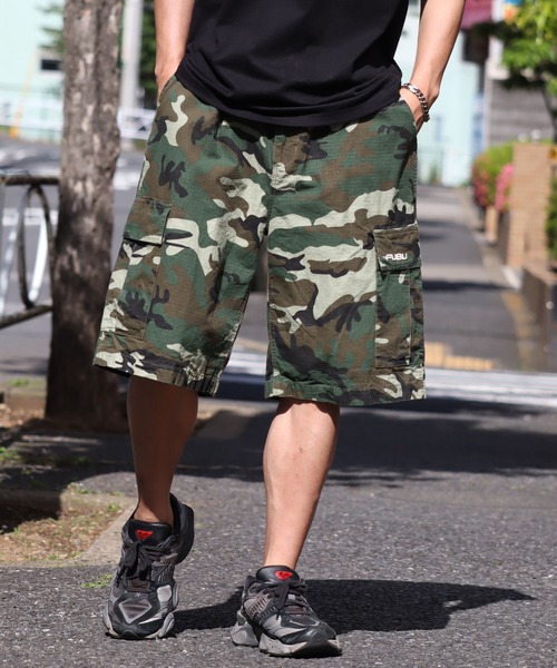 FUBU( フブ)の「【FUBU/フブ】Cargo Short Pants/カーゴショートパンツ(カーゴパンツ・メンズ・カモフラージュ/ブラック/カーキ・M/L/XL)」の3枚目の写真