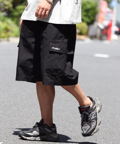 FUBU( フブ)の「【FUBU/フブ】Cargo Short Pants/カーゴショートパンツ(カーゴパンツ・メンズ・カモフラージュ/ブラック/カーキ・M/L/XL)」の2枚目の写真