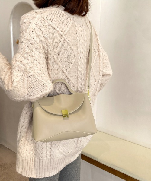 Miniministore(ミニミニストア)の「ショルダーバッグ 斜めがけ ハンドバッグ(ショルダーバッグ・レディース・ブラック/ベージュ/キャメル/ブラウン・FREE)」の3枚目の写真