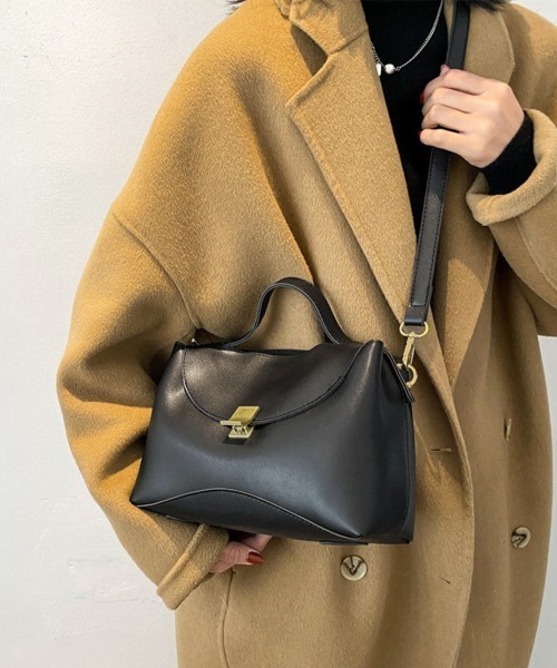 Miniministore(ミニミニストア)の「ショルダーバッグ 斜めがけ ハンドバッグ(ショルダーバッグ・レディース・ブラック/ベージュ/キャメル/ブラウン・FREE)」の2枚目の写真